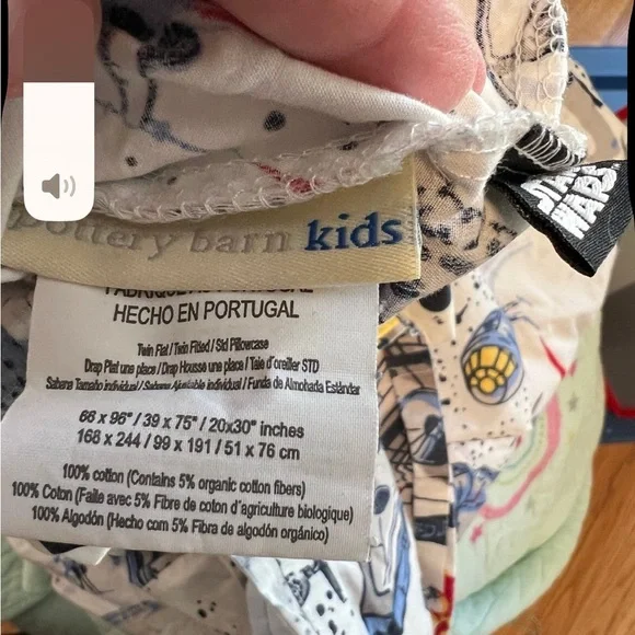 Pottery Barn Twin Star Wars sheet set - Picture 2 of 2